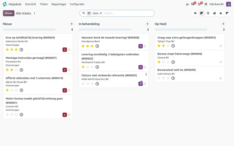 Prendre un ticket en charge et répondre au client dans Odoo Assistance